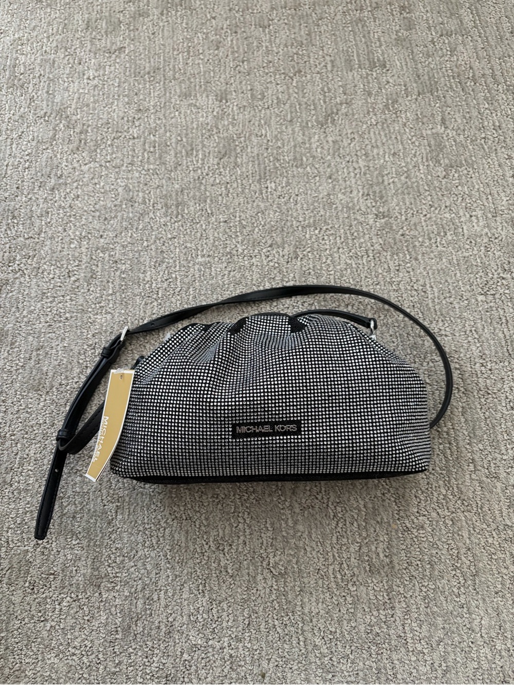 Michael Kors Black & Denim Crossbody Bag